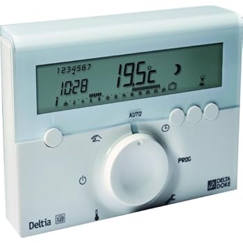 Delta Dore DEL6050416 Thermostat d'ambiance programmable électronique Filaire Delta Dore DEL6050416 Thermostat d'ambiance programmable électronique Filaire