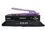 ECO Ionic Ceramic Purple 1.25 &acute; Flat Iron / Hair Straightener Dual Voltage 110v - 240vwith Eco Flat Iron Holder. - B003CI4GES
