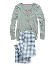 Pink & Grey Check Pyjama Set