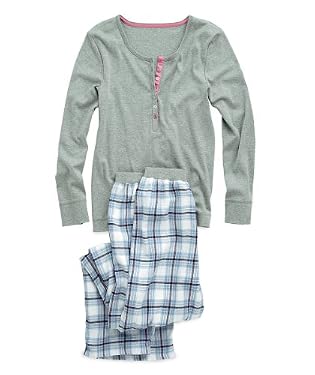 Pink & Grey Check Pyjama Set