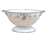 Pfaltzgraff Grapevine 3--Quart Enamel on Steel Colander