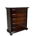 Simmons Furniture Valencia 5 Drawer Chest - Black Cherry
