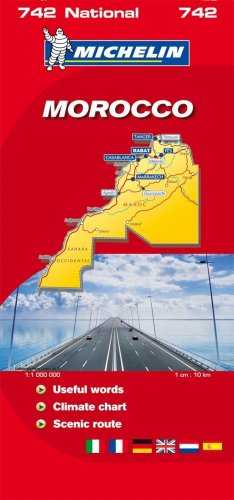 Map 0742 Morocco/Maroc (Michelin National Maps)