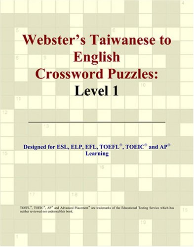 Webster's Taiwanese to English Crossword Puzzles: Level 1