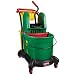 Rubbermaid Commercial FG777700 WaveBrake Down Press Mopping Trolley, 8.75 Gallon Capacity, 28.9" Length x 18.2" Width x 38.6" Height, Green