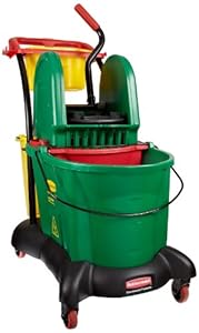 Rubbermaid Commercial FG777700 WaveBrake Down Press Mopping Trolley, 8.75 Gallon Capacity, 28.9