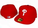 Philadelphia Phillies NEW ERA Fitted Baseball Hat - Red