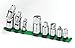 SK 4518 8 Piece 1/4-Inch, 3/8-Inch, and 1/2-Inch Drive Chrome Universal Adapter Set