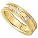 0.20 Ct.T.W. Round Brilliant Cut Diamonds, 14Kt. Yellow Gold. Ladies Diamond Wedding Band