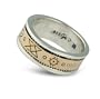 14K Gold and Sterling Silver Symbol Eternity Band