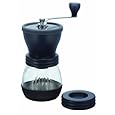 Hario Medium Glass Hand Coffee Grinder with Ceramic Burrs, Clear