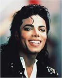 Michael Jackson - candid portrait by Unknown. CANVAS ROLLED. 8.00 inches width by 10.00 inches height. Highest Quality Art Poster Print