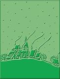 Cuttlebug A2 Embossing Folder: Winter House