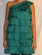 Lu Lu Lame' One Shoulder Dress
