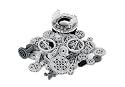 Lego Building Accessories - TECHNIC GEAR WHEELS, Bulk Pack, 39 pcs