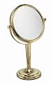 Classy Gold Plated Make Up/ Shaving Mirror With 5x Magnification  and True view