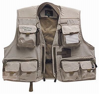 Crystal River Deluxe Fishing Vest (Brown, Large)