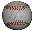 Jonathan Herrera Autographed ROLB Baseball, Colorado Rockies, Proof Photo
