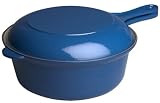 Le Creuset 3-3/4-Quart Multi-Pan with 9-1/2-Inch Nonstick Omelet Cover, Blue