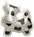 Cookie Jar Characters Glitter Cream Bath - Cow 50ml/1.8oz