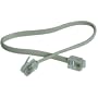 Recoton T98  Modular Line Cord, 4 Conductor, Ivory (8 inches)