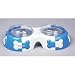 Bamboo Feed & Toss 12oz Blue Dog Diner with 4 Disposable Liners