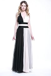 Chiffon Floor Length Sleeveless Evening Dress/Bridesmaid Dress/Prom Dress/Party Dress/Wedding Dress 