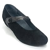 Wolky Women's Black Calf Suede/Anthracite Trevino Stra Daphne 39 B(M) EU