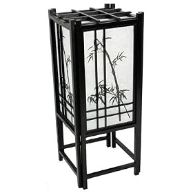 Asian D�cor and Gifts - 18 Bamboo Tree Wood and Paper Electric Japanese Shoji Lantern -... from Lava Lamps