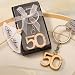 50th Anniversary Key Ring Favors