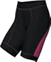 Descente Women's Cycling Strata Short, Black/Fire Pink, Medium