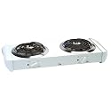 Maxi-Matic EDB-302 Elite Cuisine 1000-Watts Double Burner Hot Plate, White