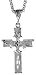 Sterling Silver 1 13/16 (46 mm) Diamond Cut Cross Pendant