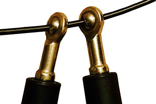 Crossfit Jump Rope - Best Speed Cable Jump Rope for Double Unders - Lightning Fast Revolutions to PR WOD's with the Metal Ball Bearings On Top of The Handles For Easy Rotation- By Athletic Muscle