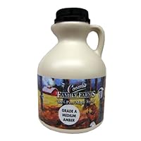 Coombs Family Farms 100% Pure Maple Syrup, Us Grade A Medium Amber, 16-Ounce Bear Jugs (Pack of 2)