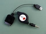 alphasonix 3.5mm iPod Stereo Audio MP3/Aux Input Car Cable (retractable and gold-plated). Covered by 1yr warranty