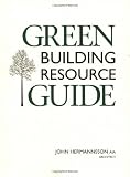 Water Heater Books item: Green Building Resource Guide