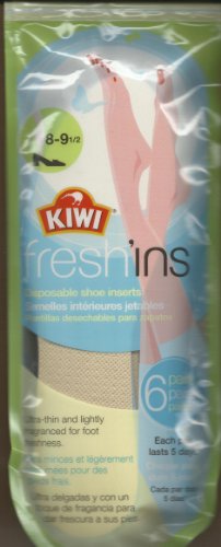 Kiwi Fresh'ins Women's Size 8 to 9.5 - One Pack with 6 Pairs of Inserts