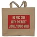 HE WHO DIES WITH THE MOST LIONEL TRAINS WINS Totebag (Cotton Tote / Bag)