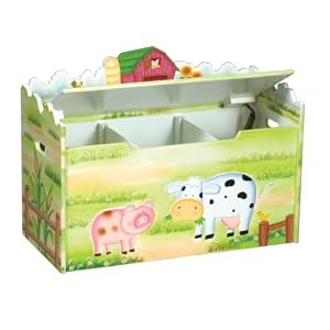 Guidecraft Little Farmhouse Toy Box