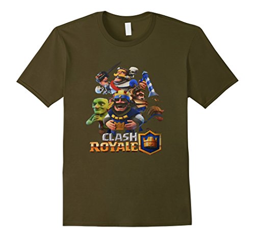 Men's Clash Royale t shirt Large Olive