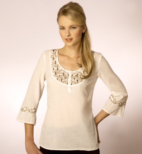 Per Una Embroidered Design Kaftan Top clothing