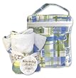 Blooming Bouquet Gift Sets - NANTUCKET BLUE - Bottle Bag & Bib Set