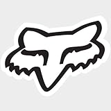Fox Racing Fox Head Single Stickers Off-Road Motorcycle Graphic Kit Accessories - White