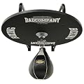 Profi Speedball Plattform Set inkl. Drehkugellagerung schwarz und Leder Boxbirne medium schwarz / Boxapparat f�r die Wandmontage