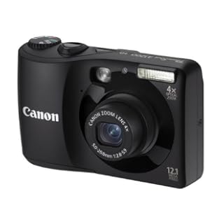 Canon PowerShot A1200 Digitalkamera (12,1 Megapixel, 4-fach opt, Zoom, 6,9 cm (2,7 Zoll) Display) schwarz