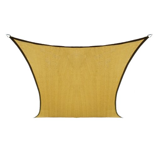 Coolaroo Custom Square Shade Sail, Desert Sand, 9 by 9-Feet
