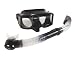 Related Frameless Silicone Tri-view Mask with New Bendable Silicone Snorkel - Colors Vary Image
