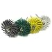 JoolTool Scotch-Brite 4 Piece Deluxe Miniature Bristle Brush Kit Assembled with 1/8" Mandrel