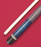 58 2 Pce Maple Pool Cue Stick Billiard 19 Ounce Blue